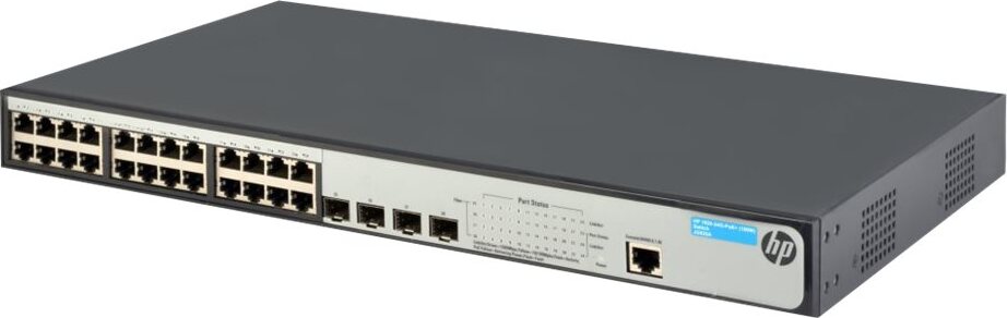 Hewlett Packard Enterprise 1920-24G-PoE+ (180W) Switch, gemanaged, L3, Gigabit Ethernet (10/100/1000), Energie Über Ethernet (PoE) Unterstützung, Rack-Einbau