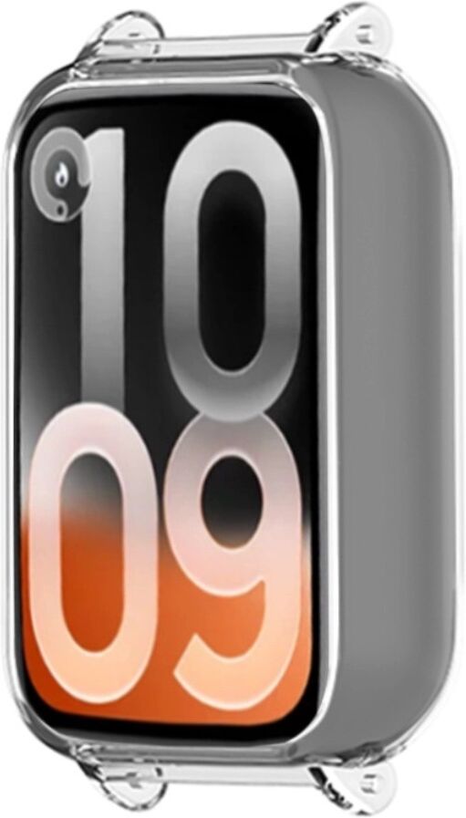 INF Schutzhülle kompatibel mit Xiaomi Mi Band 10 Pro - PC-Gehäuse, Präzise Passform, Mehrere Farben Transparent