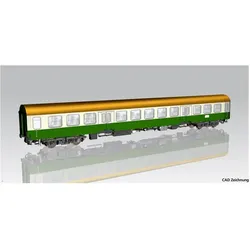 Piko Halberstädter Mitteleinstiegswg. beige-grün 2. Kl. br. Dach DR Ep IV (Spur H0)