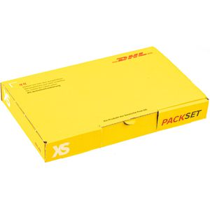DeutschePost Faltkartons PACKSET Gr. XS, gelb, Innenmaße: 224 x 141 x 28mm