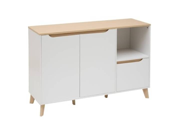 5five Sideboard Luma rechteckig 40x120 cm 2 Türen 1 Schublade weiß