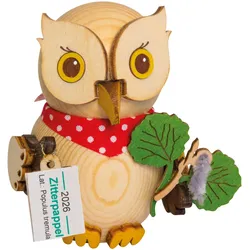 Kuhnert, Weihnachtsdeko, Deko "Mini Eule" - Wahl aus versch. Varianten - Handarbeit aus Holz