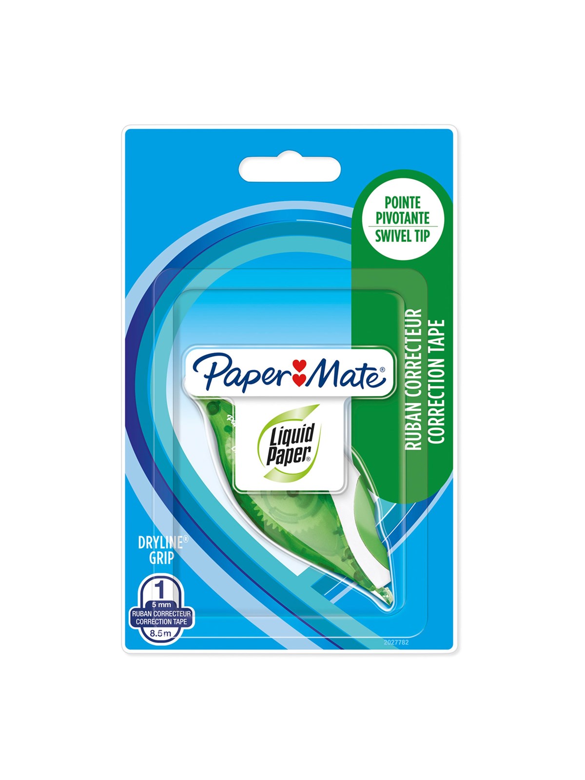 Paper Mate Liquid Paper DryLine Grip-Korrekturband | grün