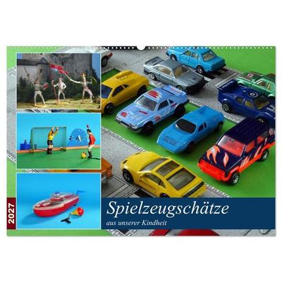 Spielzeugschätze aus unserer Kindheit (Wandkalender 2027 DIN A2 quer), CALVENDO Monatskalender