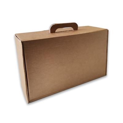 Selbstmontage-Box mit Griff 345x197x093mm Plain Cardboard 50un