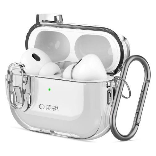 Tech-Protect Headphone case Apple SLIM HOOK APPLE AIRPODS PRO 1 / 2 Transparent (Kopfhörer Hülle) (26542-0)