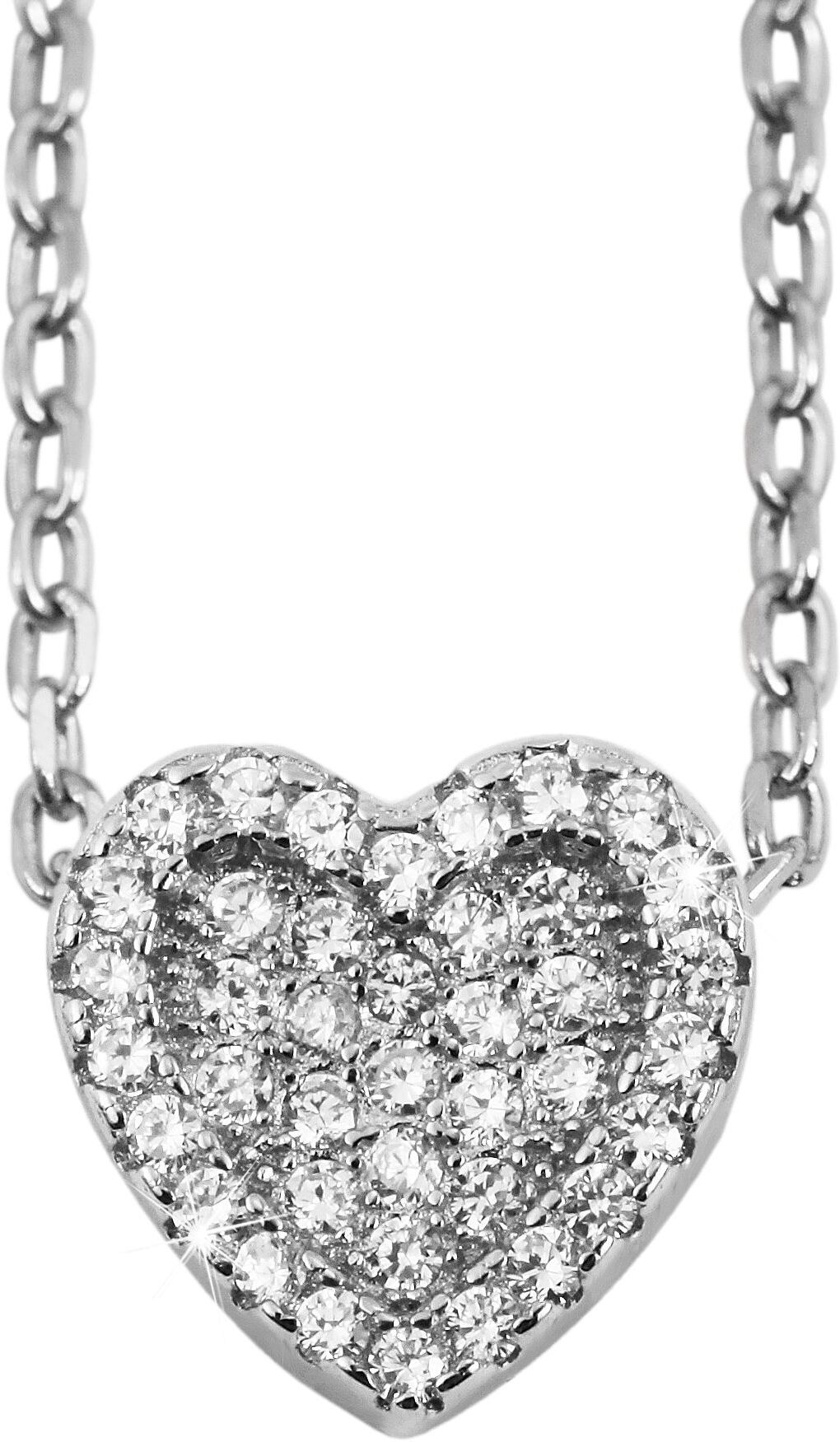 Herzanhänger AKZENT "Hajar" aus 925 Sterlingsilber, rhodiniert, langlebig", silber (silberfarbig), Schmuckanhänger, Damen, Silber 925 (Sterlingsilber)