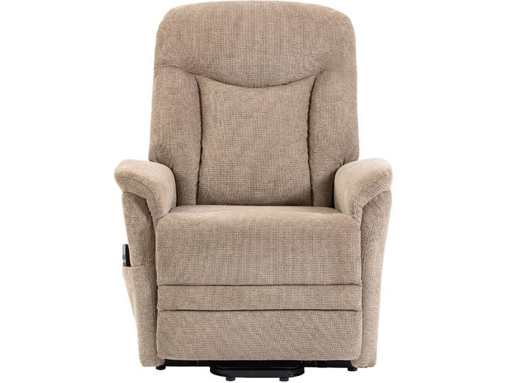 TV-Sessel DUO COLLECTION Gandia XXL , hellbraun, B:82cm H:110cm T:96cm, Polyester 96%, Nylon 4%, Sessel, TV-Sessel, 150 kg belastbar, Stahlwellenunterfederung
