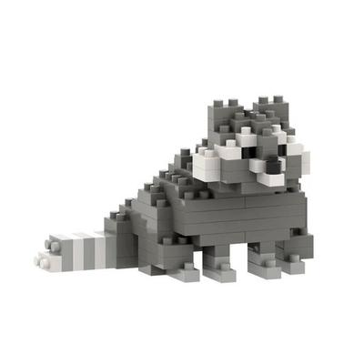 BRIXIES 200131 - Wachbär, 3D Konstruktionsbausatz aus Ministeinen, 96 Teile