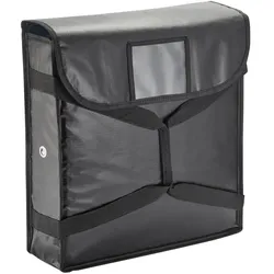 4x Pizza Isoliertasche Für 2 Pizzen bis 45 cm schwarz