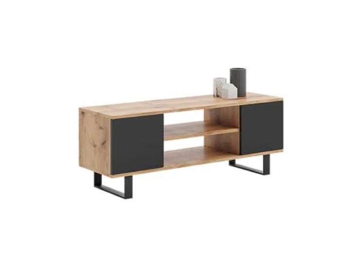 KOBI TV Schrank Focus 135 x 40 x 49 cm TV Tisch Industriestil Industrial Style Fernseher Schrank TV Möbel Wohnzimmer Schränke Fernsehtisch RTV Unterschrank Fernsehschrank Lowboard