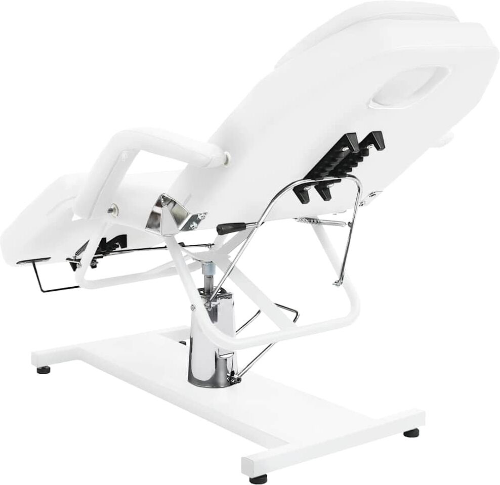 vidaXL Table de massage Blanc 180x62x(87-112) cm