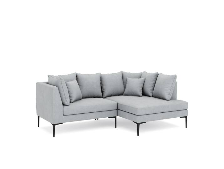 Ecksofa JOEY rechts hellgrau