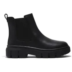 Timberland für Damen. TB0A5ZCG0011 Chelsea Field Halbhohe Lederstiefeletten Schwarz (36 W), Wohnung, Keine, Lässig