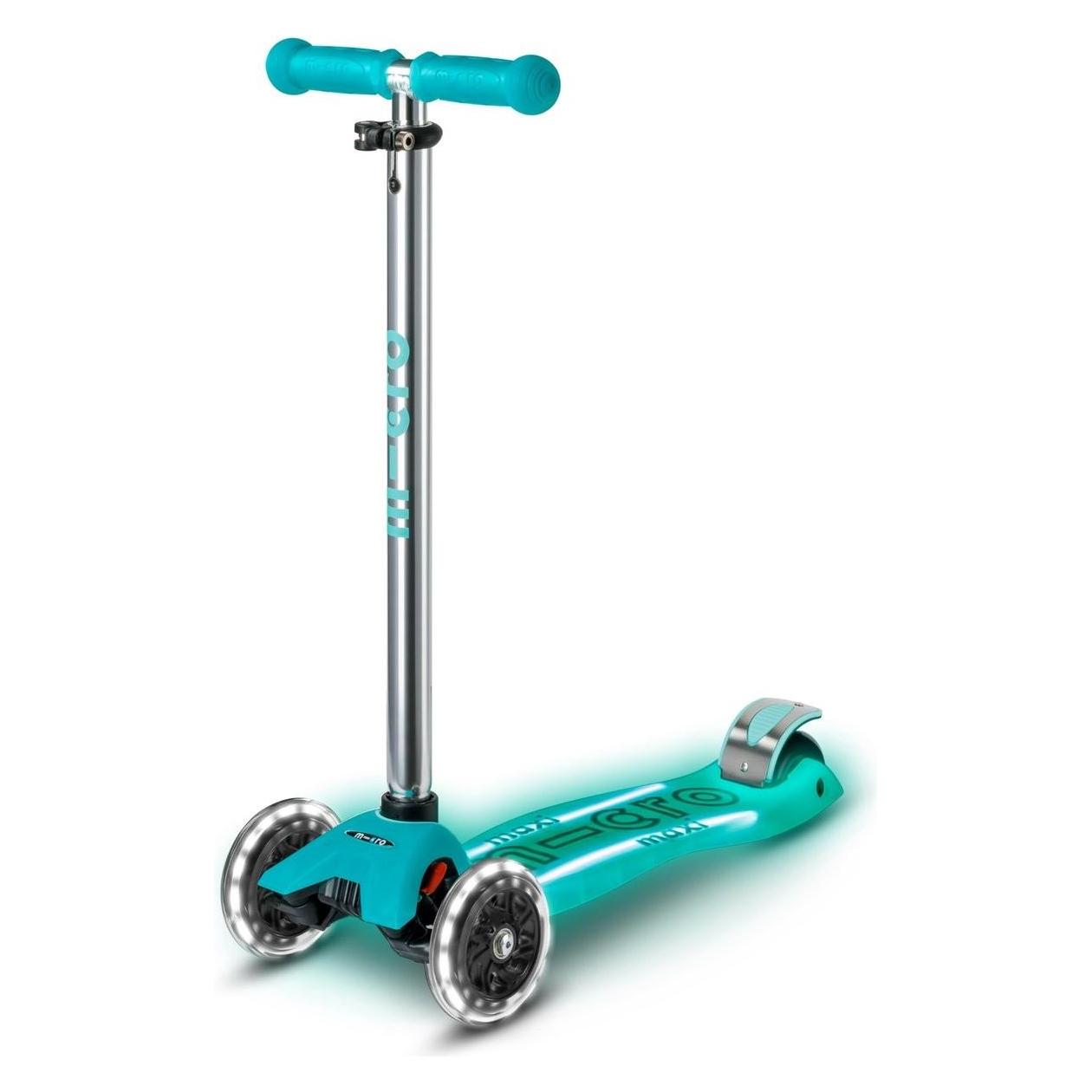 Micro Scooter Maxi Deluxe Glow LED Plus Jelly Green (MMD376)