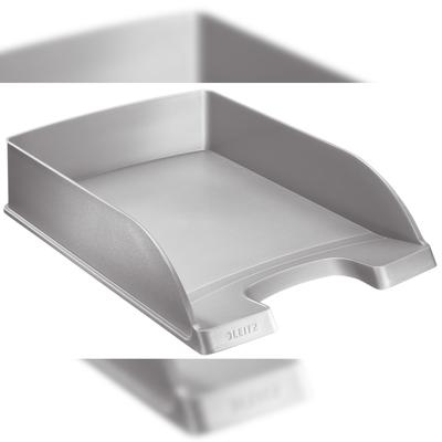 Leitz 5227-00-84 5227 Briefkorb Standard Plus - A4, Polystyrol, silber