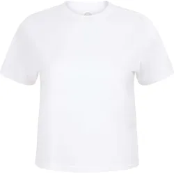 SF Women Damen Kurzes, Eckig Geschnittenes Damen-T-Shirt T-Shirt SK237 white XXS