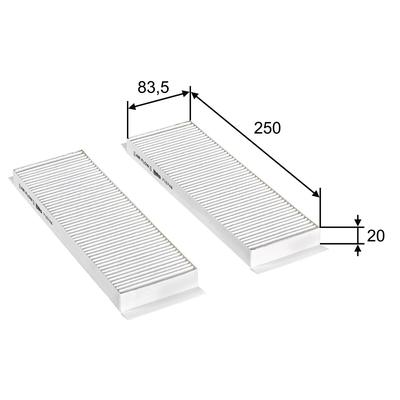 VALEO Filter, Innenraumluft CLIMFILTER COMFORT 715748 für HYUNDAI