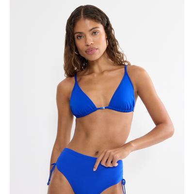 Triangel-Bikini-Top TRIUMPH "Mix & Match Summer N sd", Damen, Gr. 36, Cup B, blau (racing blau), Microfaser, Obermaterial: 77% Polyamid, 23% Elasthan, Bikini-Oberteile, verspielt und farbenfroh