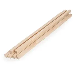 Holz-Leisten, 50 x 1,5 x 1,5 cm, 6 Stück