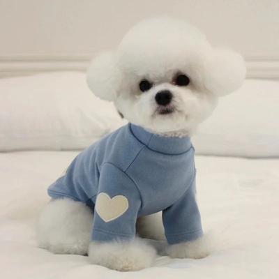Inspire Select Love Bear Winter Pet Hoodie Warm Designer Puppy & Cat Sweatshirt For Small Dogs blue xs
