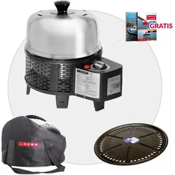 COBB Gas Grill PRO BLACK inkl. Grillplatte + Tasche | Multifunktionsküche