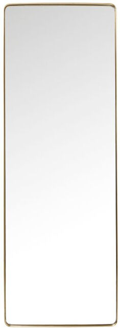 KARE Design Rectangle Mirror Curve Brass Brass 200cm H x 70cm W