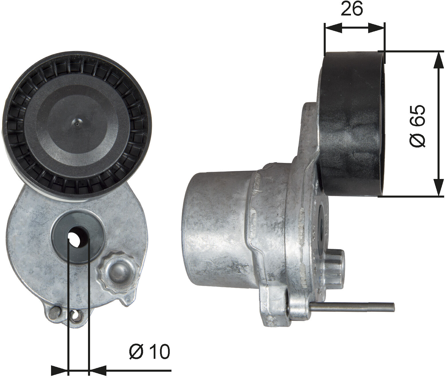 Gates Riemenspanner, Keilrippenriemen Spannrolle, Drivealign® T39338 Für Mercedes Daimler