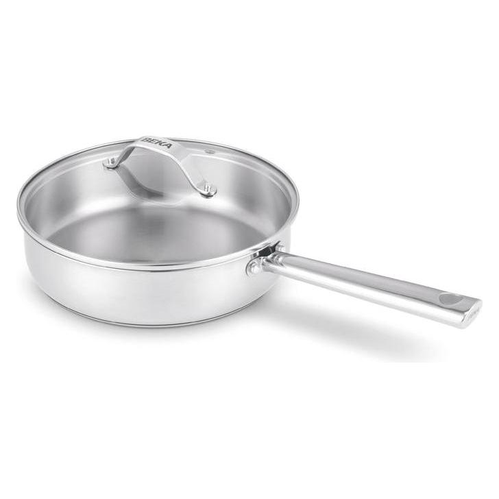 Beka BEKA CICLA Grossraumpfanne mit Seitengriffe und Deckel 24cm (Bratpfanne, Edelstahl) (10001110)