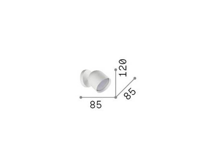 ideal lux Wandleuchte Dodo, schwarz, für Wohn- / Esszimmer, Metall, Modern, Wandstrahler