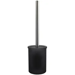 Spirella WC Bürste Klobürste Toilettenbürste „Yoko“ mit hygienischem Behälter Glas Grau