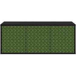 vidaXL, TV Möbel, Ramonita (Smaragd geometrisches Muster) (33 x 102 x 40 cm)