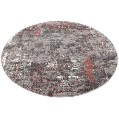 OCI DIE TEPPICHMARKE "JUWEL LIRAY, auch als Läufer und in Rund" rund 20 mm Höhe Kurzflor, Wohnzimmer, Marmor Optik, Hoch Tief Effekt, dichte Qualität