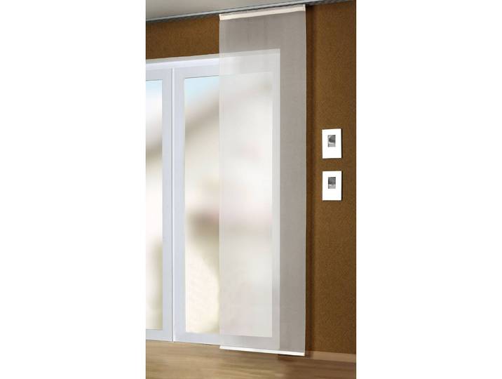 Panneau japonais Rom 60 x 245cm Blanc/Crème