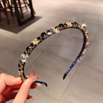 Modern Mode Marketplace Korean Crystal French Headband For Women Elegant Retro Hair Accessory Korean Crystal French Headband For Women Elegant Retro Hair Accessory