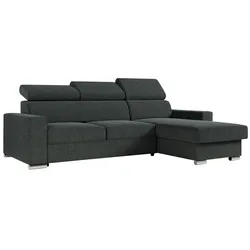 ECKSOFA FOX-L Dunkelgrau