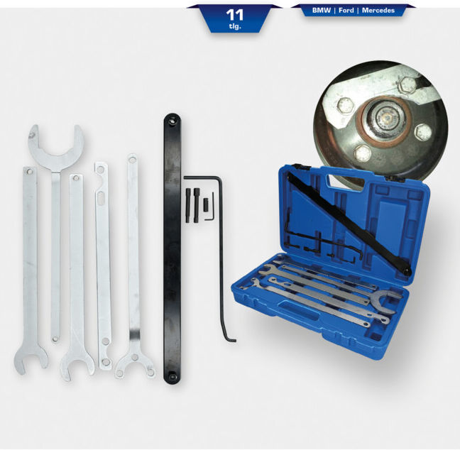 Brilliant Tools Kit de clés pour moyeu de ventilateur, 11 pcs (BT521250)