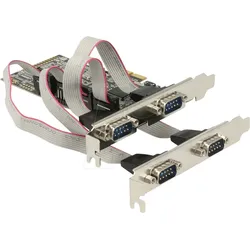DELOCK 89178 - PCIe x1 Karte > 4x Seriell RS-232