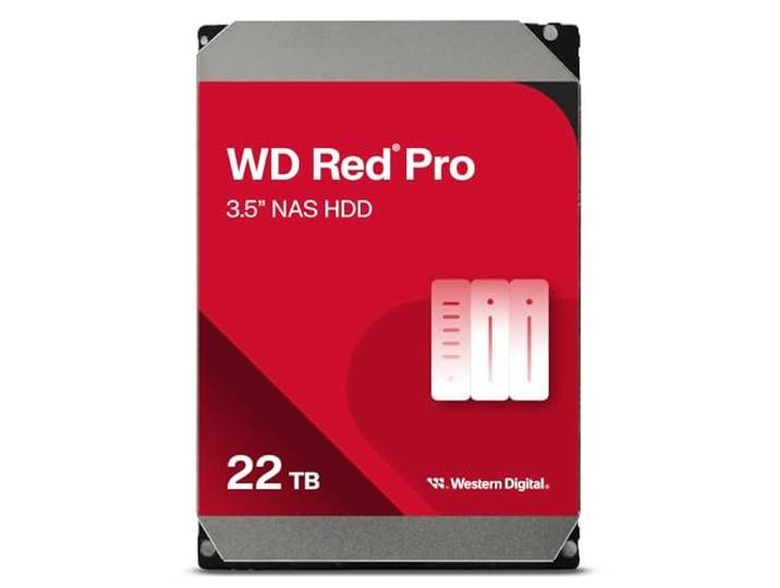 WD Red Pro 22TB NAS 3.5 Interne Harde Schijf - 7200 RPM, SATA 6 Gb/s, CMR, 512MB Cache