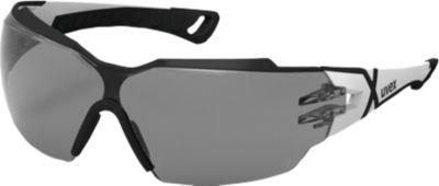 Bügelbrille Uvex pheos cx2, EN 166, EN 172, Polycarbonat grau, Rahmen schwarz/weiß, 5 Stück