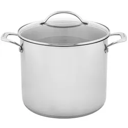 Scanpan 11 liter - Rustfrit stål - Egnet til alle komfurtyper, Pfanne + Kochtopf, Silber