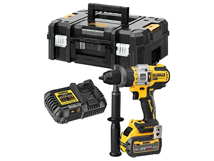 DeWalt DCD999T1-QW Marteau perforateur sans Balais XR 18V ​​XRP FV Advantage Li-Ion 6Ah\, Couleur