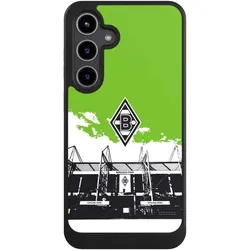 Nivocase Hülle für Samsung Galaxy S24+ Handyhülle NIVOcore Case Schwarz Borussia Mönchengladbach Fanartikel (Samsung Galaxy S24+), Smartphone Hülle, Schwarz