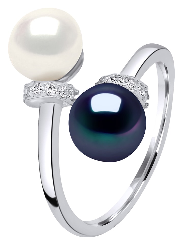 Pearl Addict Silber-Ring mit Perlen - onesize