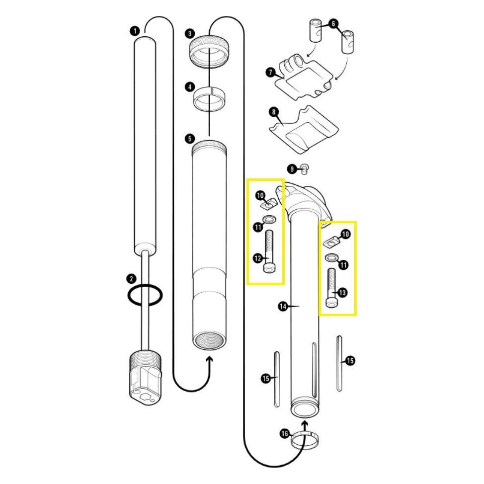 Crankbrothers Highline Screw Schrauben Kit, inkl. Washer (40294306)