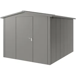 Hörmann Metall-Gerätehaus "Juno" mit Satteldach, JSD11 - Design, 262 x 310 cm (B x T),graualuminium,