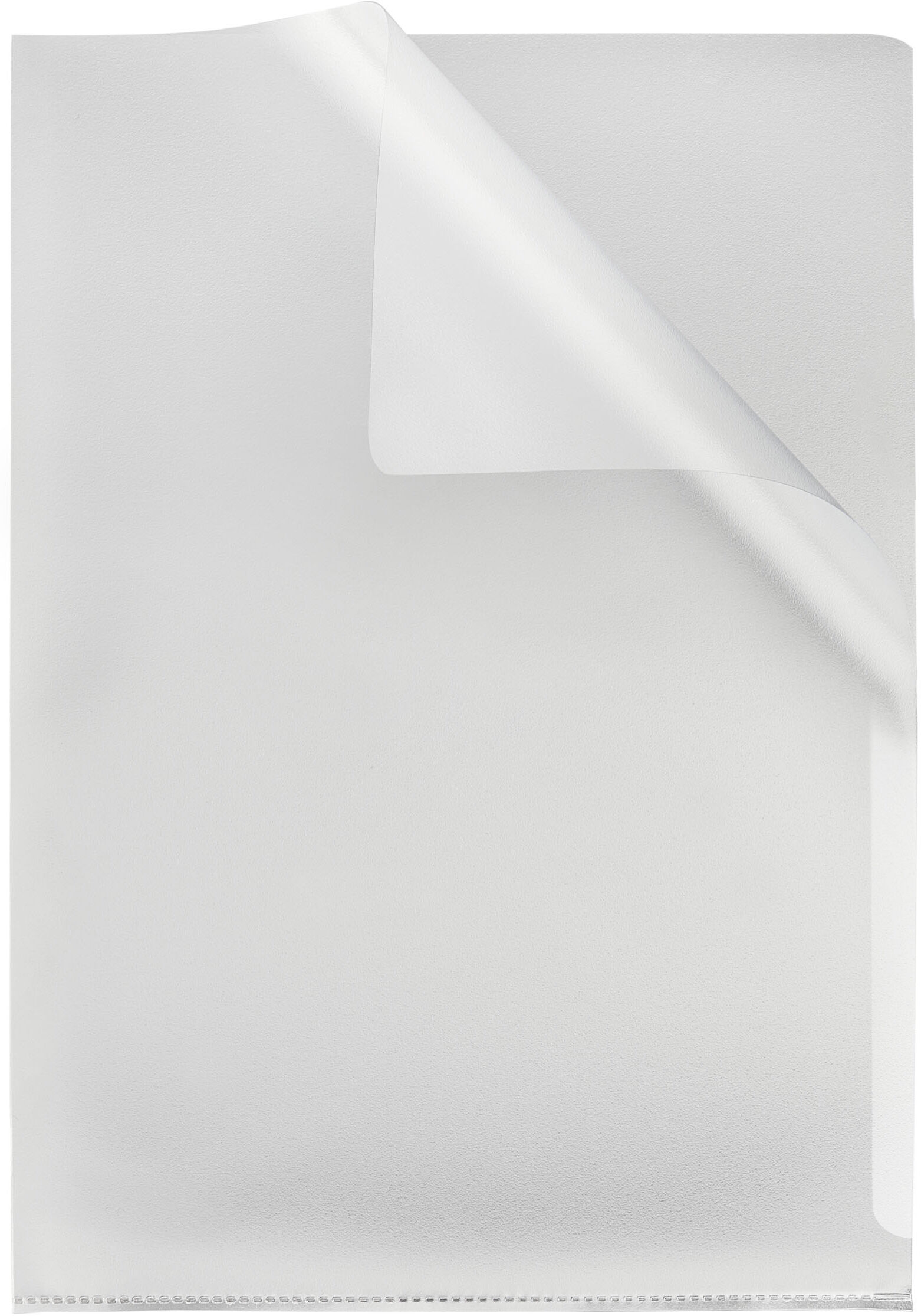 SPRINTIS 100 Unités - Chemises en coin pour format A4, transparent 150 µm   nervuré, PP