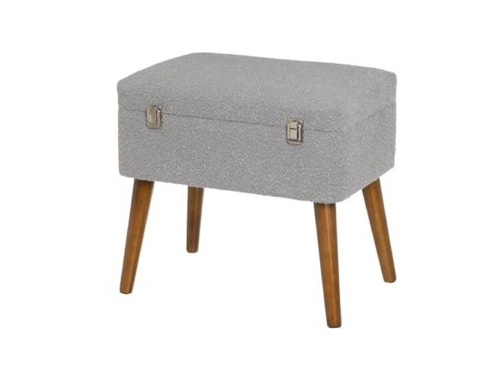 DRW Sitzsack Arcon aus Stoff und MDF in Dunkelgrau und Natur