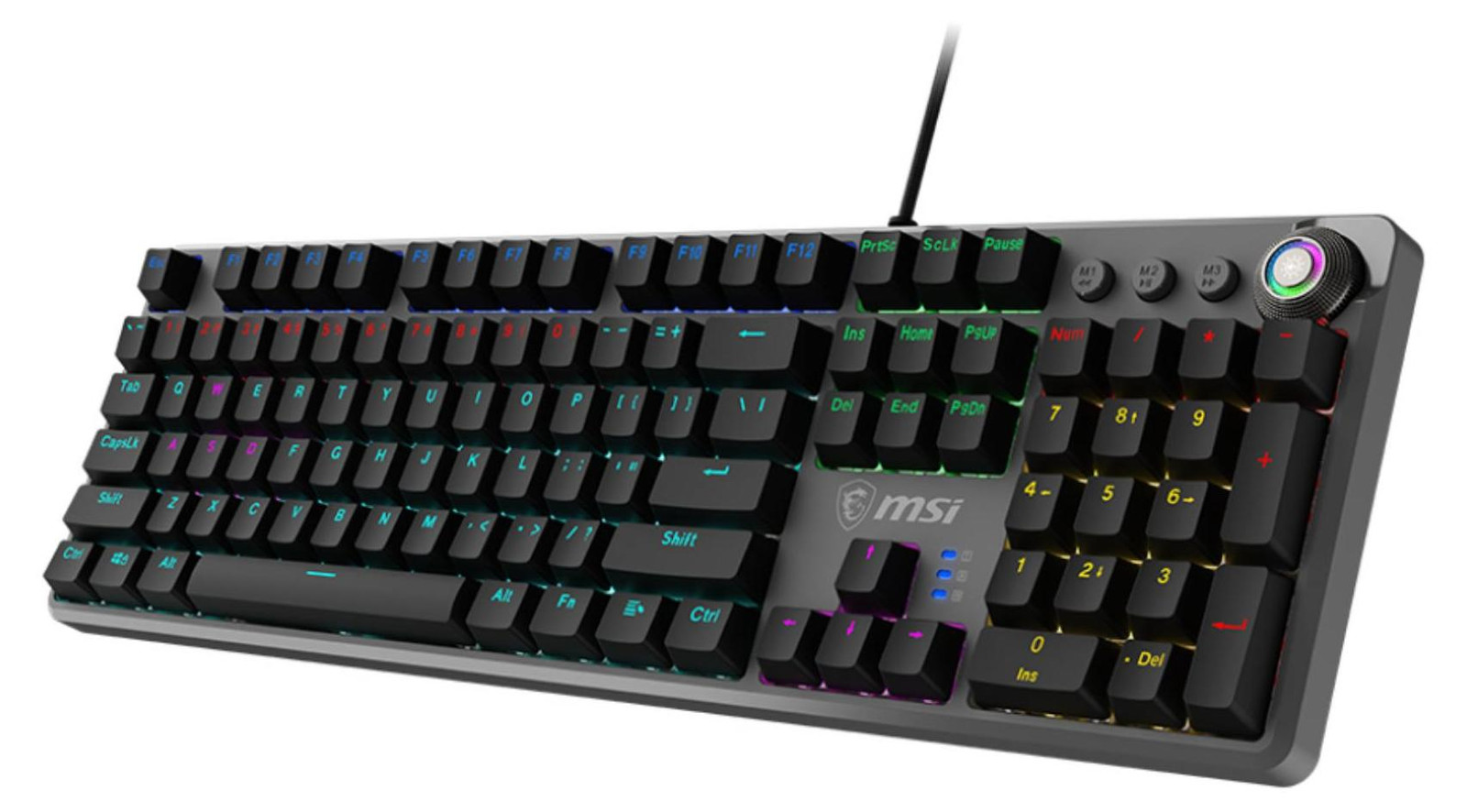 MSI FORGE GK-310 RED Gaming Keyboard, verkabeld