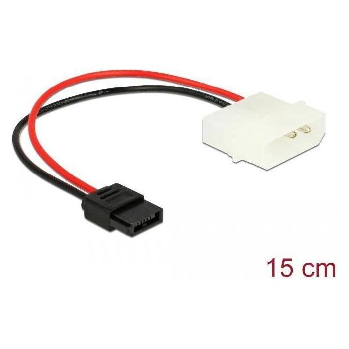 Delock Netzteil Slimline SATA Leistung (R) bis interne Stromversorgung, 4-polig (S) (15 cm) (85638)